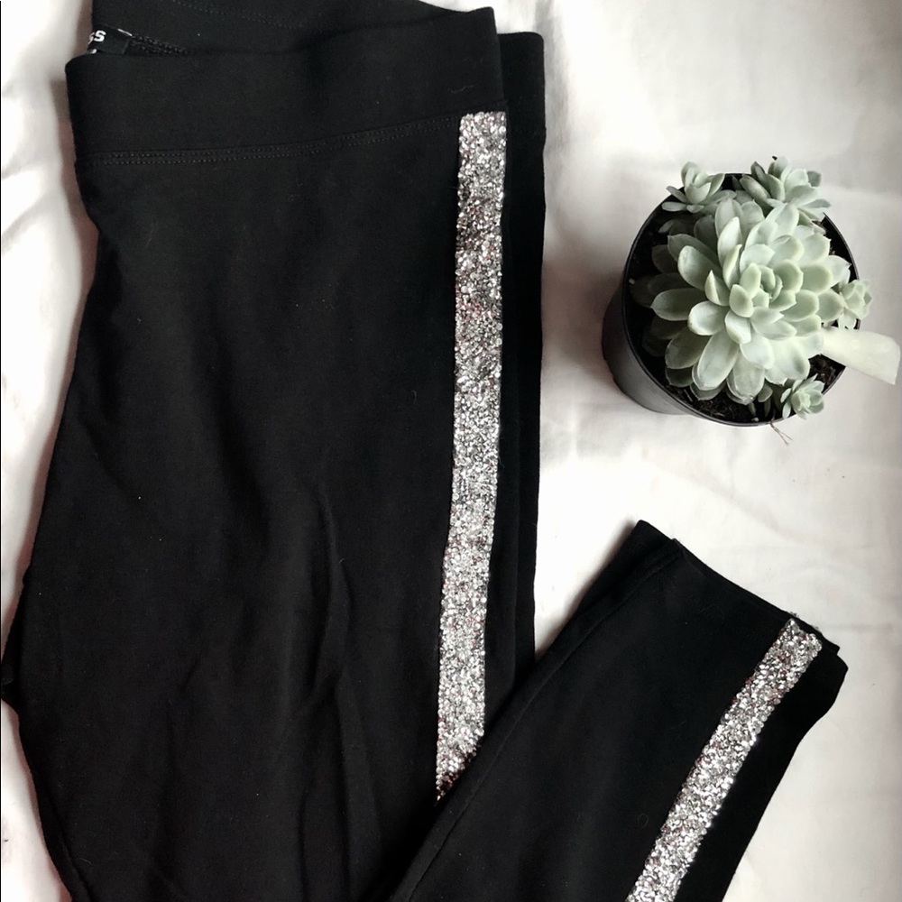 Express High Waist Legging Embellished Side Stripe